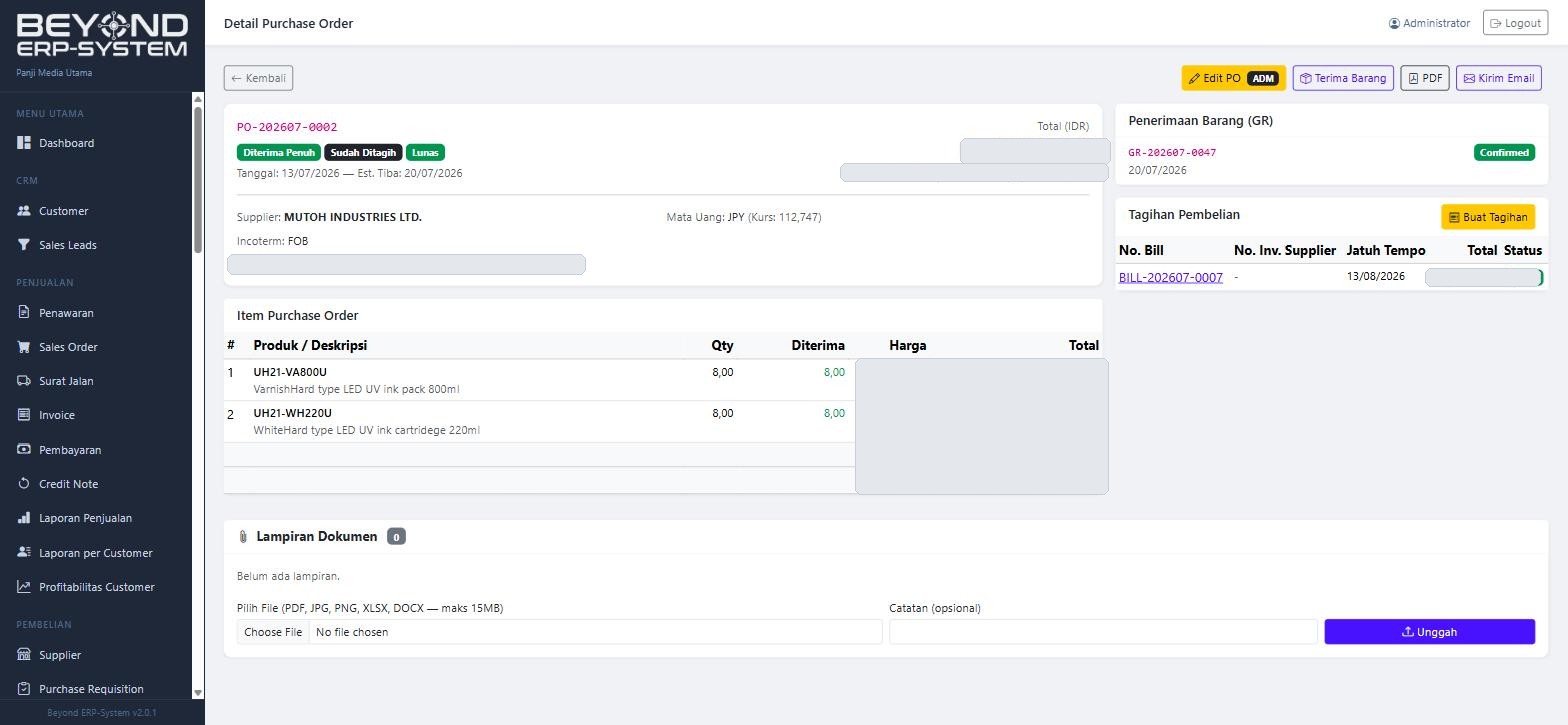 Purchase Order multi-currency